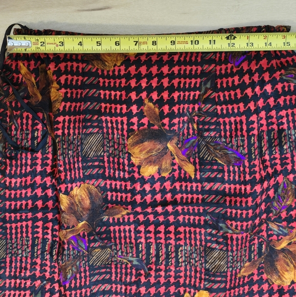 VTG 80's s ANNE CRIMMINS FOR UMI COLLECTIONS 100% SILK FLORAL SKIRT BLAZER 16 - Picture 6 of 16